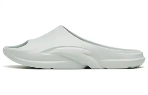 Anta Sheepskin Comfortable Quiet Slide Slippers Women's White Gray Green