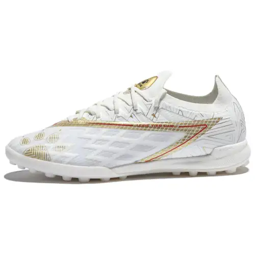 KELME Shadow 1.5 TF Turf Slip Resistant Abrasion Resistant Soccer Shoes Unisex White Gold