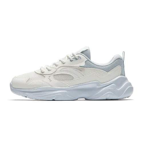 Anta Cushioning Abrasion Resistant Low top Casual Shoes Women's Gray Blue