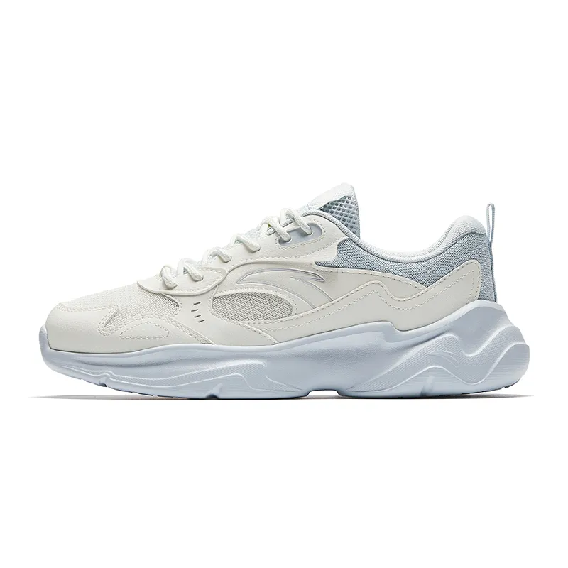 Anta Cushioning Abrasion Resistant Low top Casual Shoes Women's Gray Blue