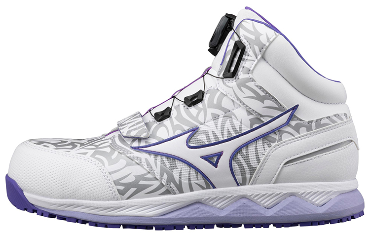 Mizuno Almighty Casual Shoes Men's High Top White/Purple