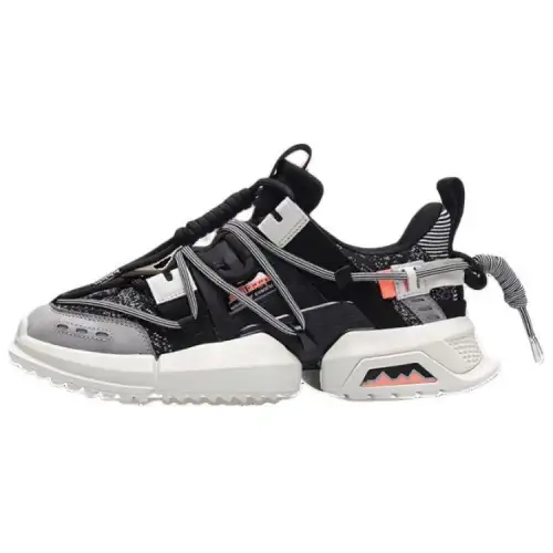 Titan X 2019 x Li Ning Cushioning, Wear Resistant Low top Casual Shoes Men's Black