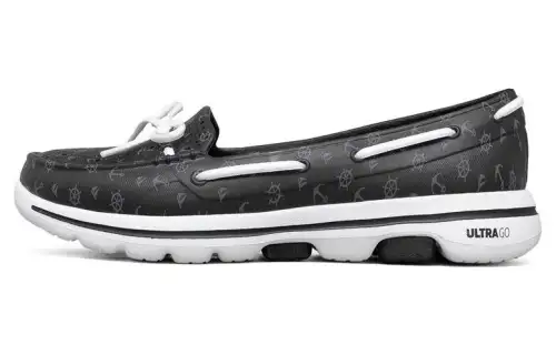Skechers Go Walk 5 Cushioning Rebound Low top Sports Casual Shoes Women's Black White