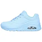 Skechers Uno Abrasion Resistant Abrasion Resistant Low top Casual Shoes Women's Light Blue