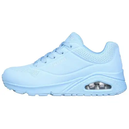 Skechers Uno Abrasion Resistant Abrasion Resistant Low top Casual Shoes Women's Light Blue