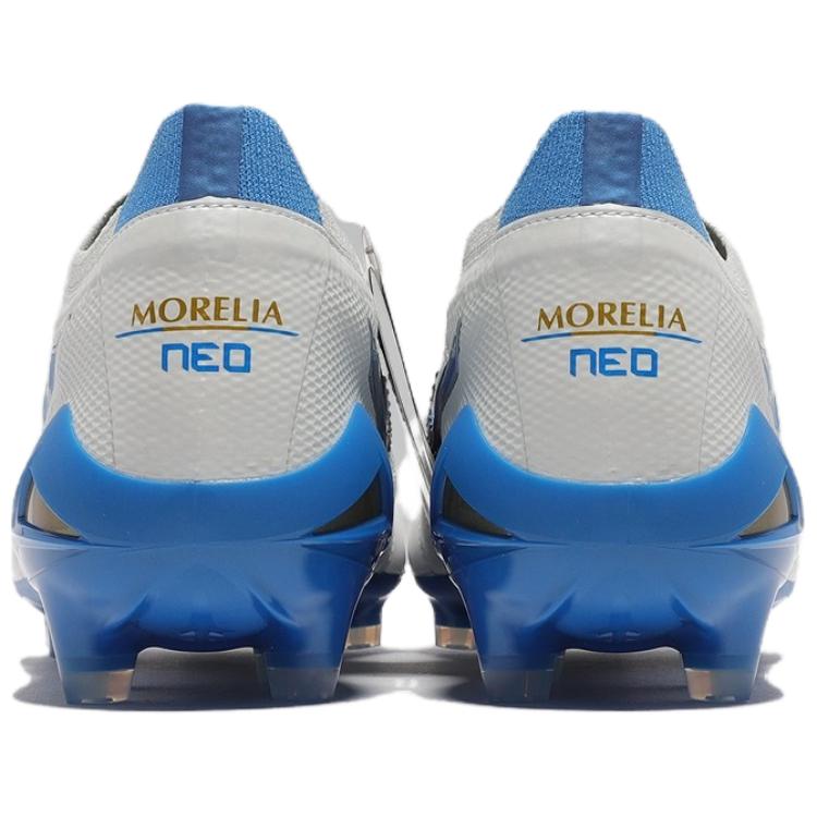 Mizuno Morelia Neo Comfortable And Lightweight Slip Resistant Abrasion Resistant Soccer Shoes Unisex White Blue