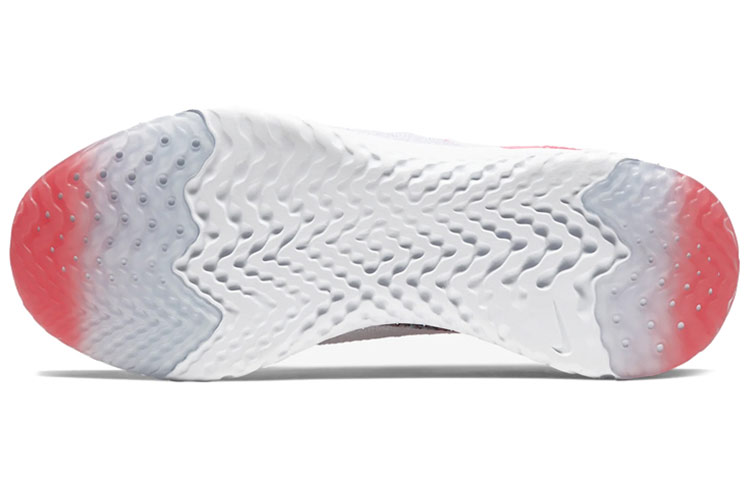 Женские кроссовки Nike Epic Phantom React Flyknit FK JDI (бело-красные) — 白色/火山红 — фото 5