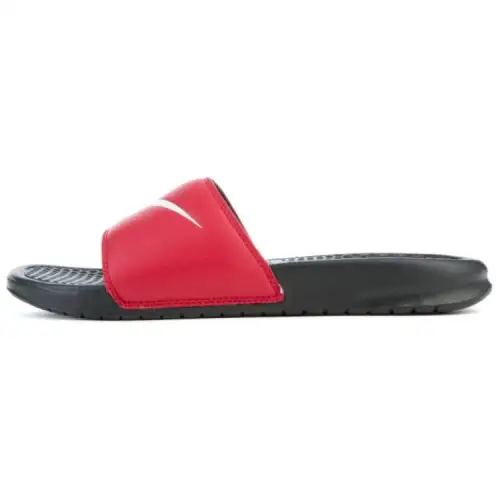 Nike Benassi Swoosh Black/White Gym Red