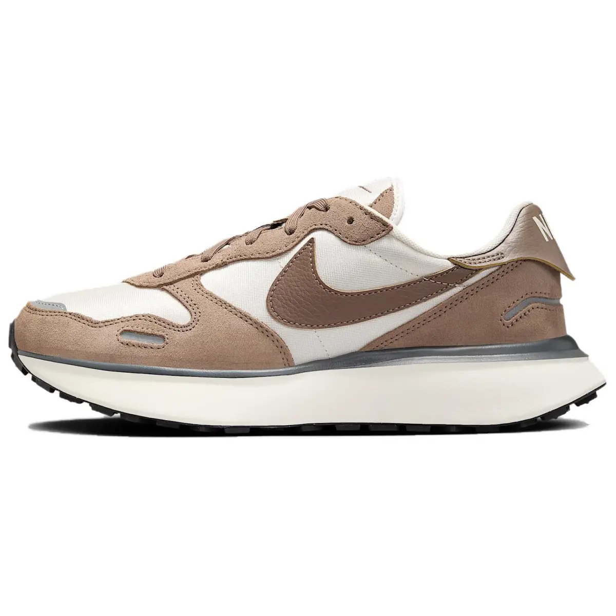 Nike Phoenix Waffle Abrasion Resistant Low top Casual Shoes Women's Light Brown