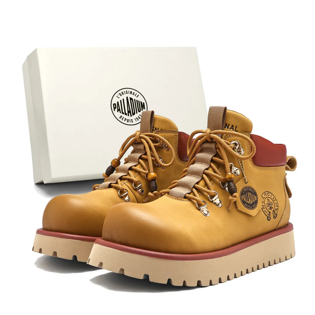 Palladium Combat Boots Unisex Black, Red, Yellow Brown