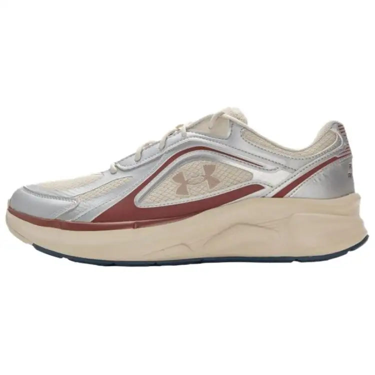 Under Armour Flashback Casual Shoes Unisex Beige Silver