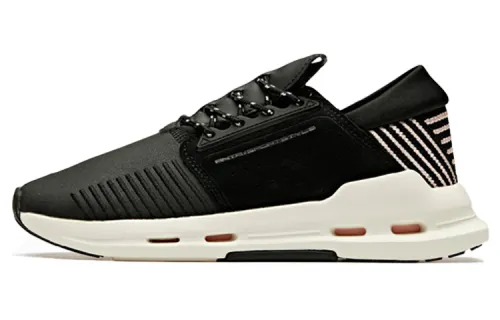 ANTA Casual Shoes Women's Low Top Black/Cherry Blossom Pink/Ivory White