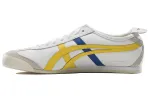 Onitsuka Tiger MEXICO 66 Comfortable Slip Resistant Low top Casual Shoes Unisex White Yellow Blue