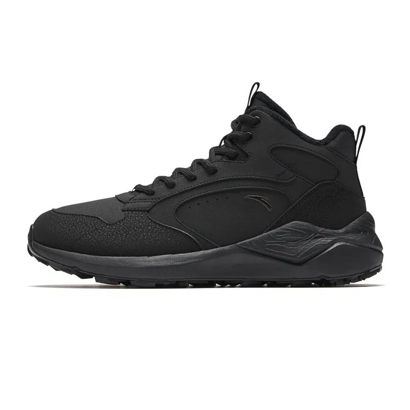 Anta Pedal Island Leather Upper, Fleece Lined Lining, Winter, Trendy Fashion