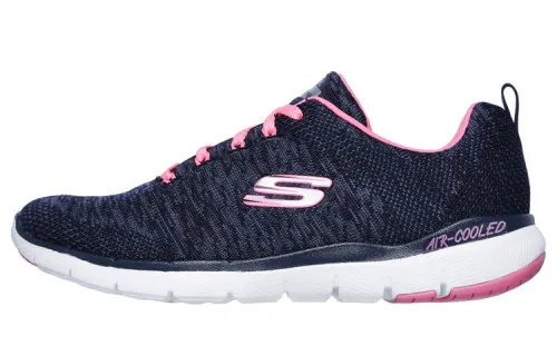 Skechers Flex Appeal 3.0 Casual Shoes Women's Low Top Blue/Pink