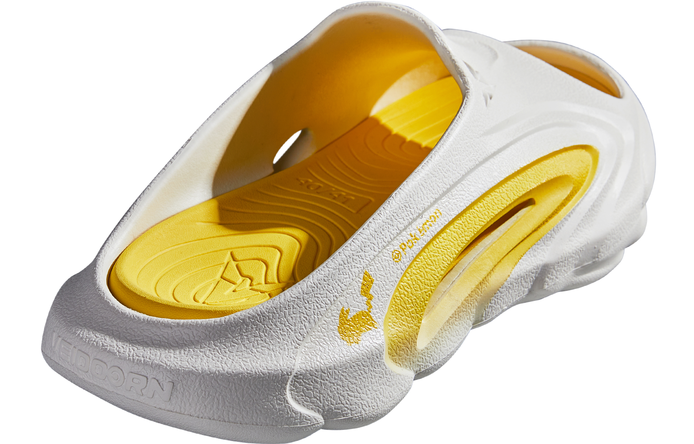 VEIDOORN x Pokemon Elf Slippers Sports Slide Slippers Unisex White Yellow