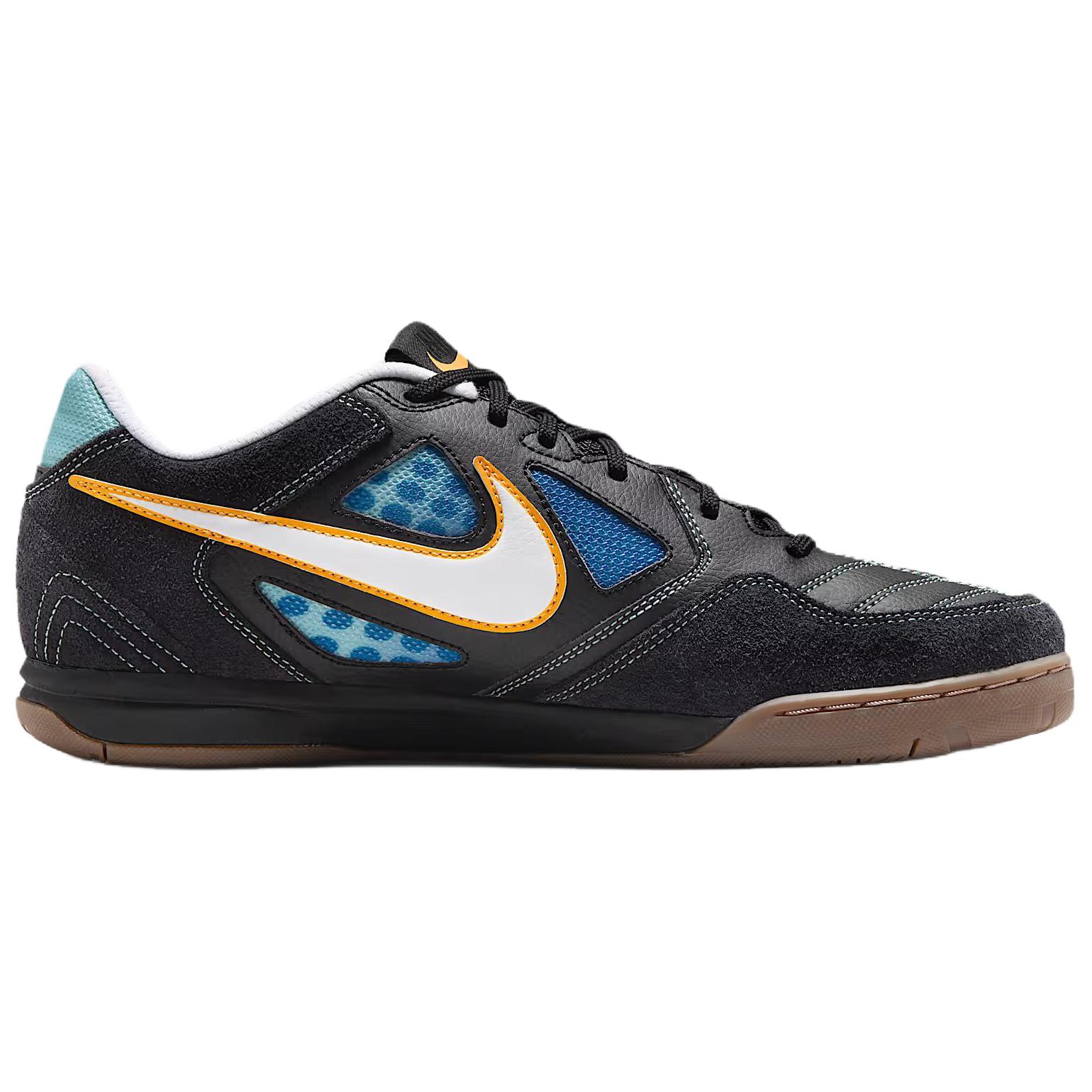 Nike Gato Leather Breathable Soccer Shoes Men's Black - Image 2