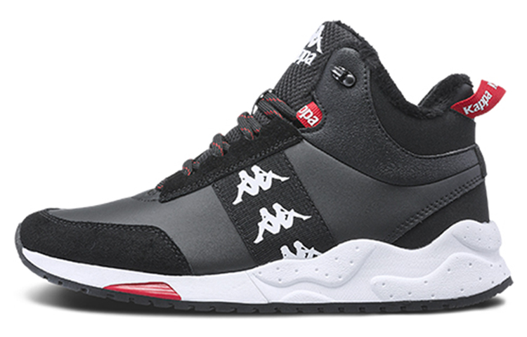 Kappa Cushioning Slip Resistant Abrasion Resistant Coverage Mid top Casual Shoes Women's Black