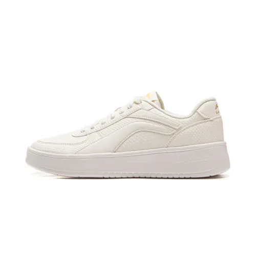 Li Ning Slip Resistant, Abrasion Resistant, Breathable Low top Casual Shoes Men's Mist White