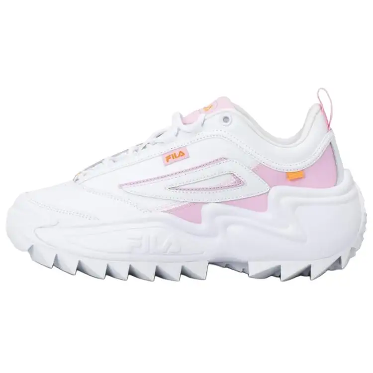 FILA Low top Casual Shoes Unisex White Pink