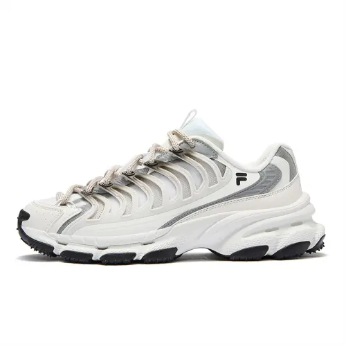 FILA FUSION BRACKET Starship Shoes Abrasion Resistant Moisture Wicking Low top Casual Shoes Men's White