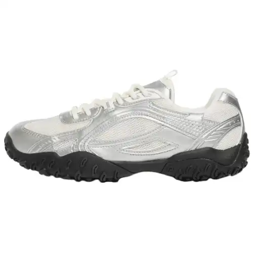 FILA Eschape Soft And Comfortable Low top Casual Shoes Unisex Silver