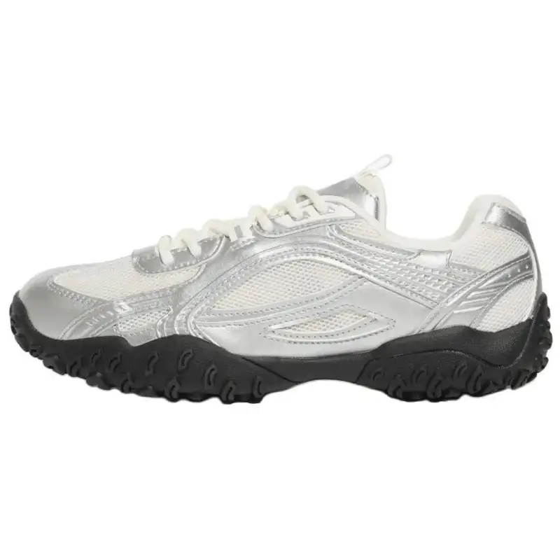 FILA Eschape Soft And Comfortable Low top Casual Shoes Unisex Silver