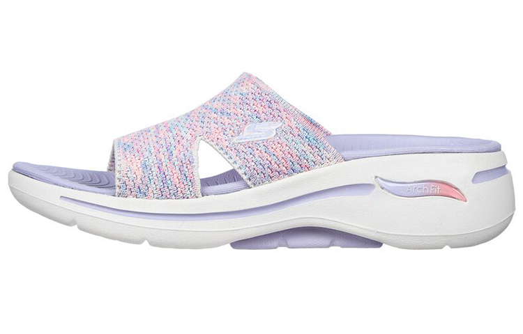 Skechers Go Walk Arch Fit Slide Slippers Women's Purple