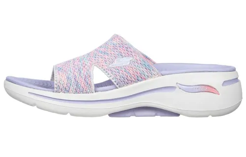 Skechers Go Walk Arch Fit Slide Slippers Women's Purple