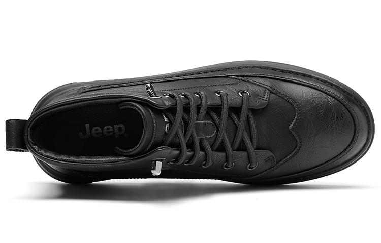 Jeep Combat Boots Men's High Top Black