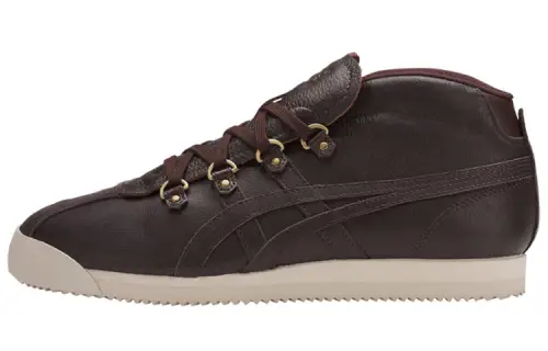 Onitsuka Tiger Schanze 72 Comfortable Cushioning Slip Resistant Abrasion Resistant Mid top Casual Shoes Unisex Coffee