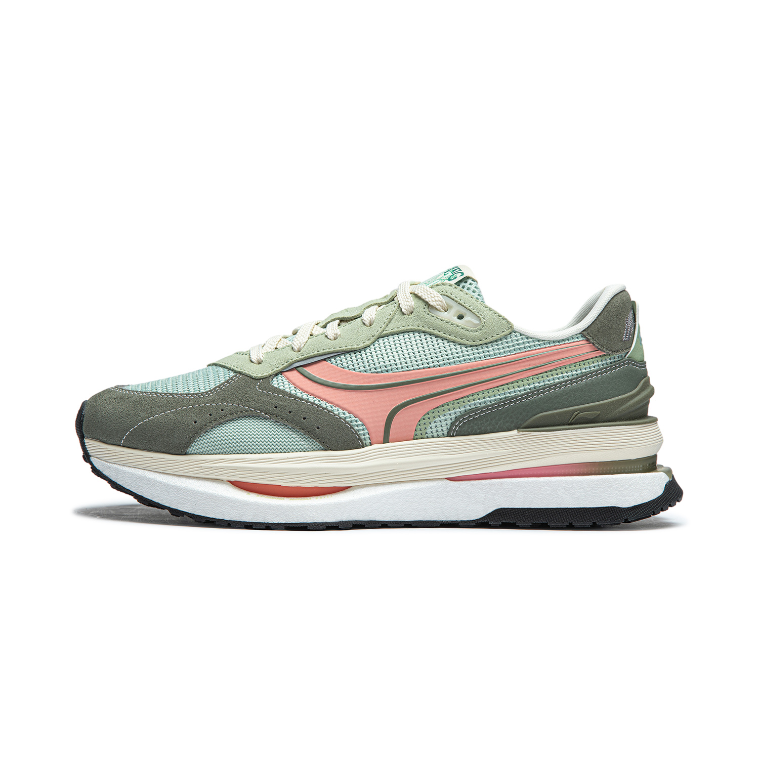 Li Ning Zhongning M1000 Cushioning Slip Resistant Abrasion Resistant Breathable Support Rebound Low top Casual Shoes