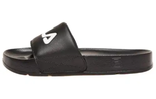 FILA Slide Slippers Flat Unisex Black