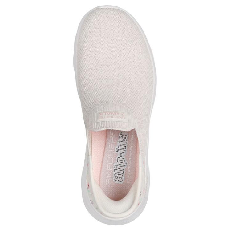 Skechers Go Walk Fle Abrasion Resistant Low top Casual Shoes Women’s Ecru