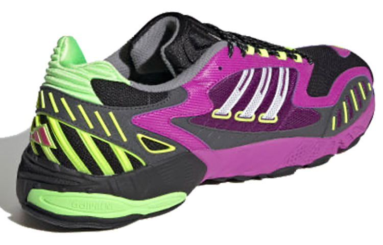 Мужские кроссовки adidas Torsion TRDC (фиолетово-зеленые) — Фиолетовый / зелёный — фото 4