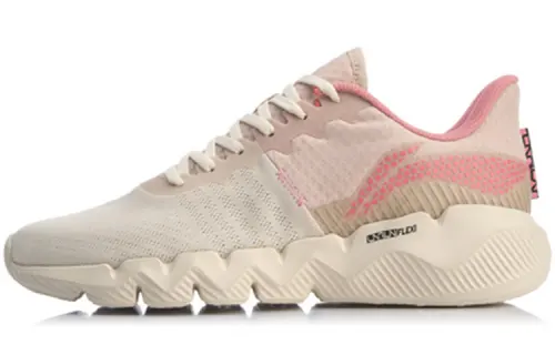 Li Ning LN Fle Lively Cushioning, Wear Resistant Low top Casual Shoes Women's Swan White