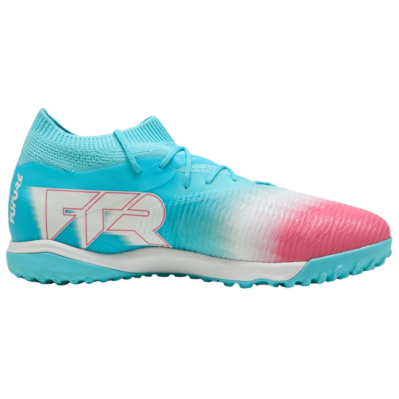 PUMA FUTURE 8 MATCH Support Soccer Shoes Unisex Blue Pink