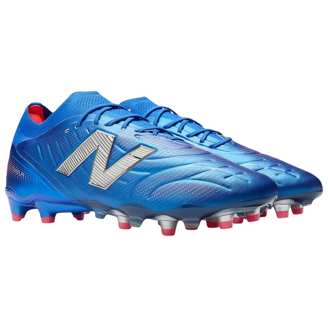 New Balance Tekela Elite V5 Abrasion Resistant Soccer Shoes Unisex Blue Silver