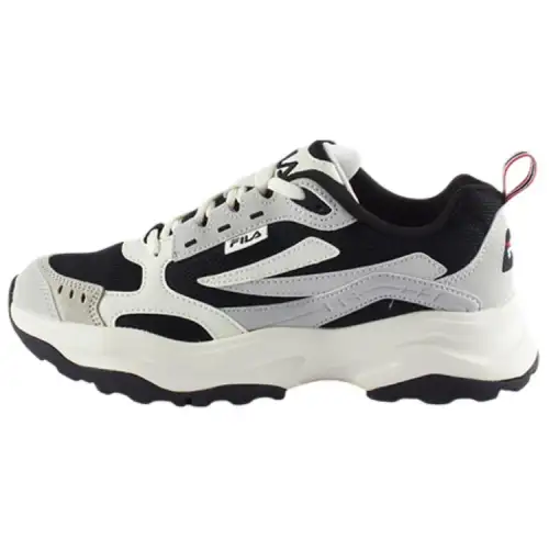 FILA Wood Block Casual Shoes Unisex White Black