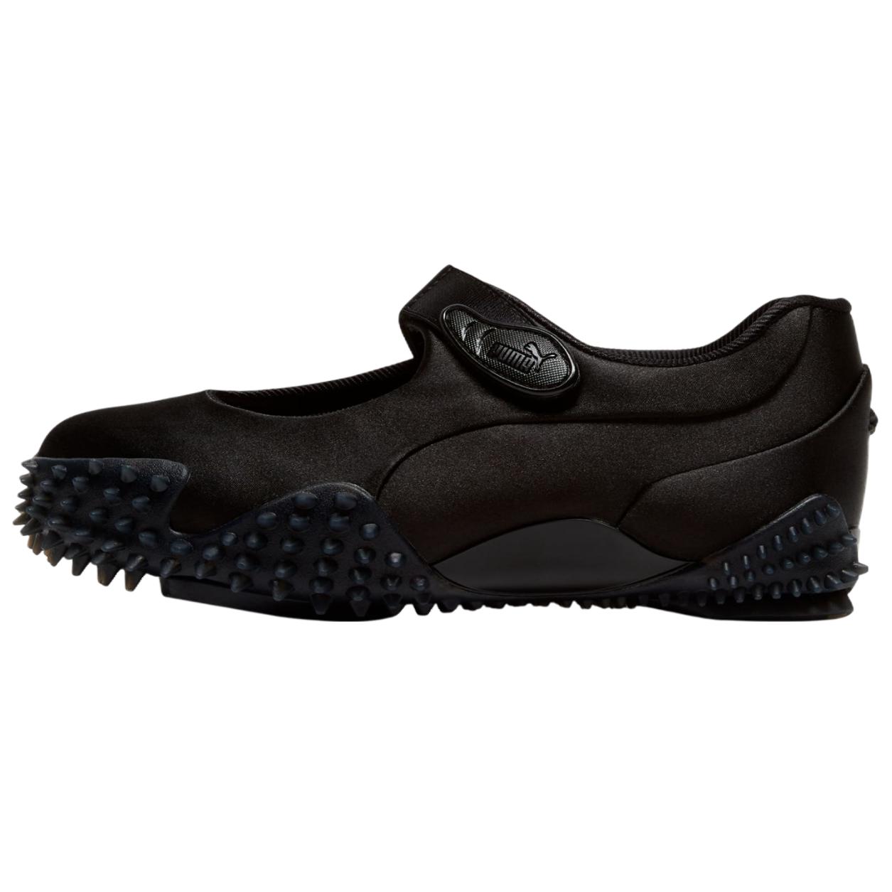 PUMA Mostro Fey Black Cool Dark Gray Satin Women's