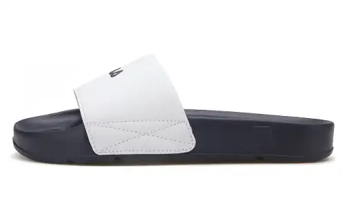 FILA Comfortable Round Toe Slide Slippers Men's White