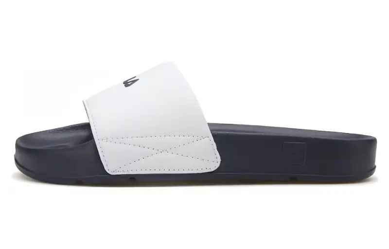 FILA Comfortable Round Toe Slide Slippers Men's White