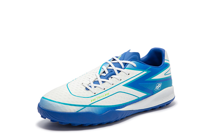 361° Dream Chaser TF Classic Cushioning Slip Resistant Abrasion Resistant Soccer Shoes Unisex White Blue