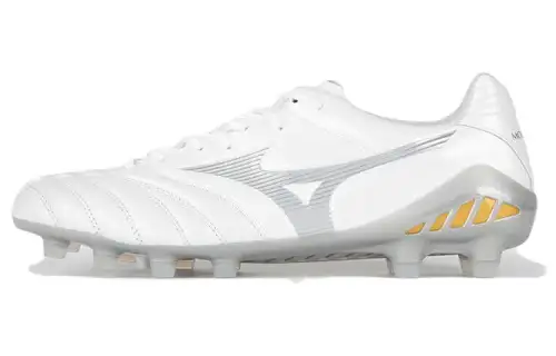 Mizuno Elite Neo2 FG Firm Ground Natural Grass Slip Resistant Soccer Shoes Men's White