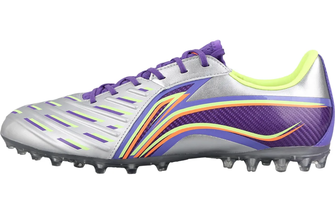 Li Ning Brocade MG Multi Ground Artificial Turf Soccer Shoes Men's Purple