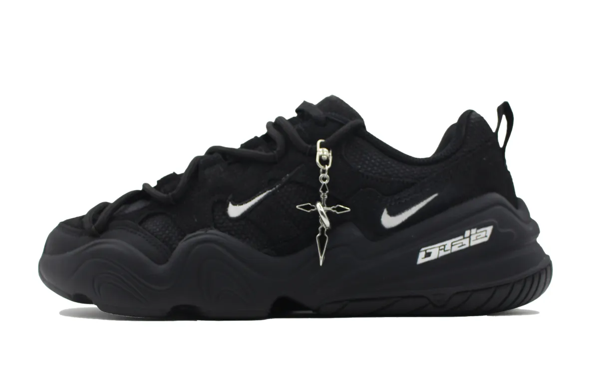 Nike Tech Hera Trendy Black Gravity Casual Shoes Unisex Black White