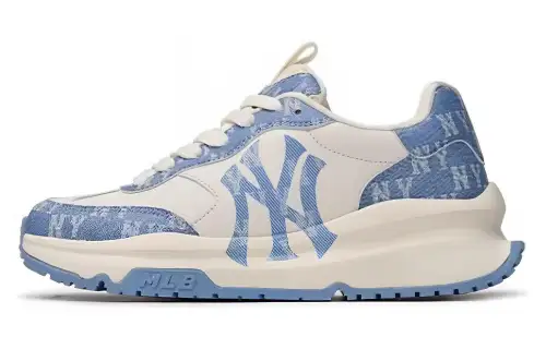 MLB Chunky Runner Low top Casual Shoes Unisex White Blue
