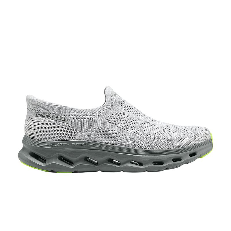 Skechers MEN’S GO WALK Abrasion Resistant Low top Walking Shoes Men’s Light Gray