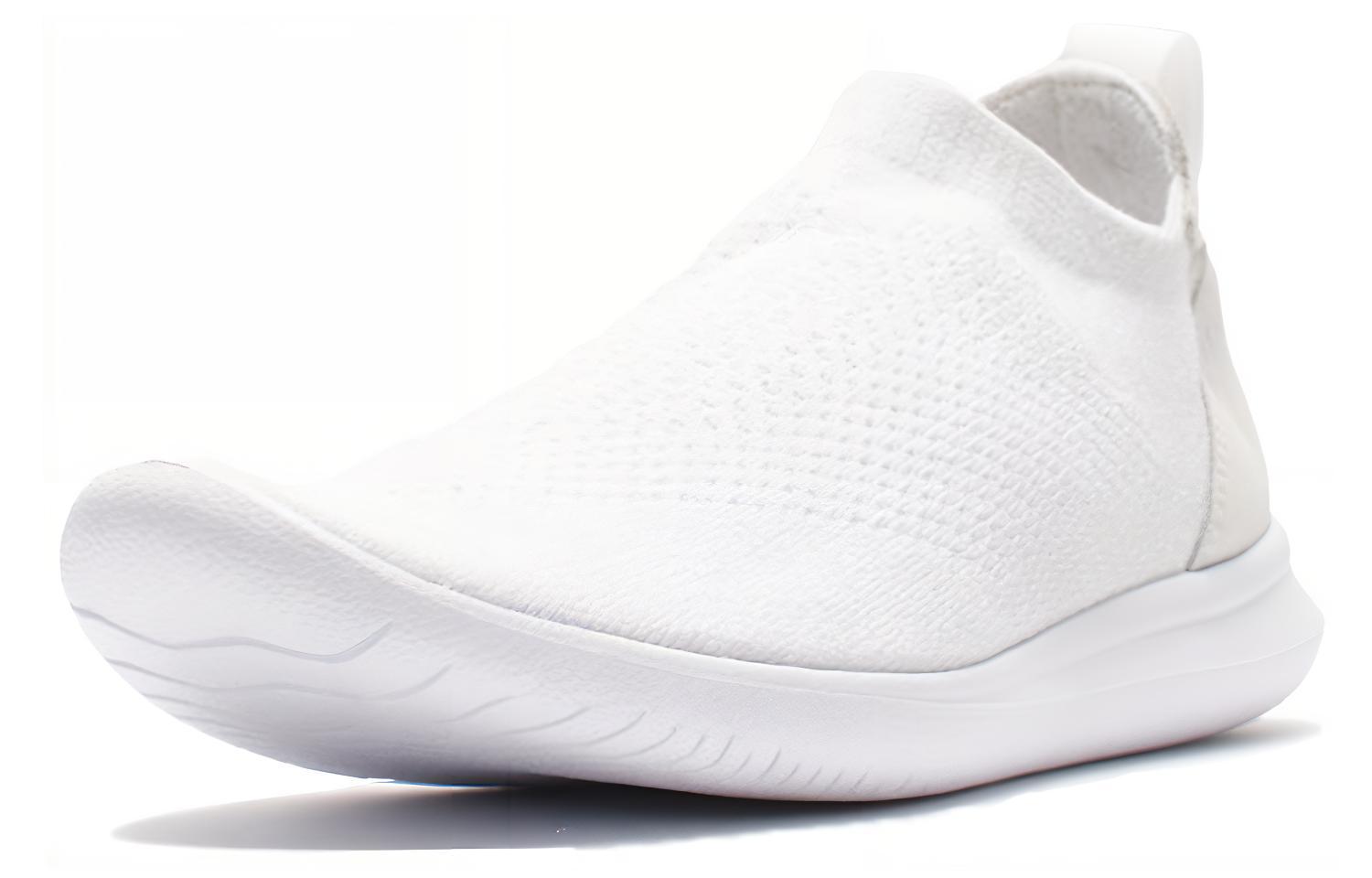 Мужские кроссовки Nike Gakou Flyknit Triple (белые) — фото 2