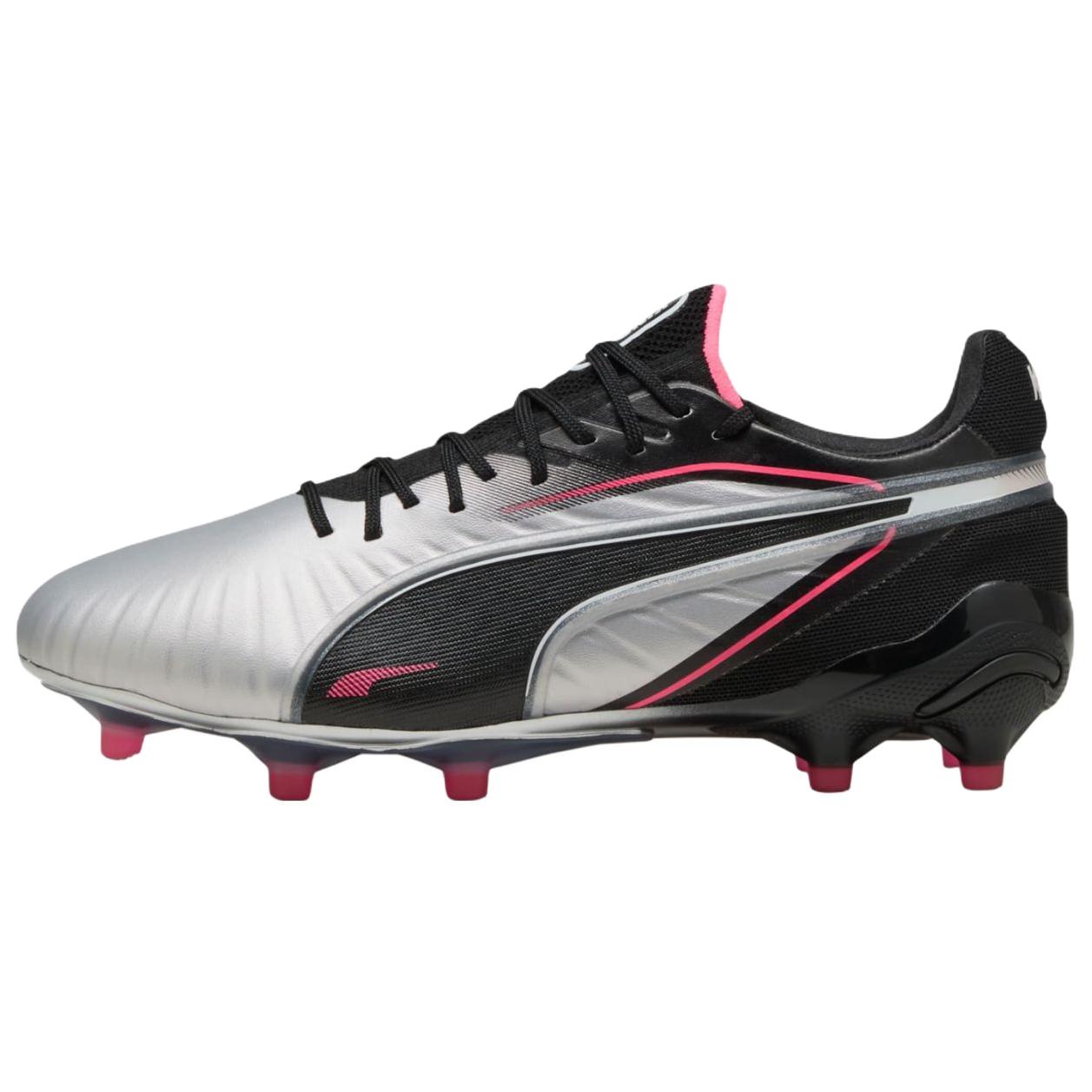 PUMA King Ultimate Soccer Shoes Women's Silver Black